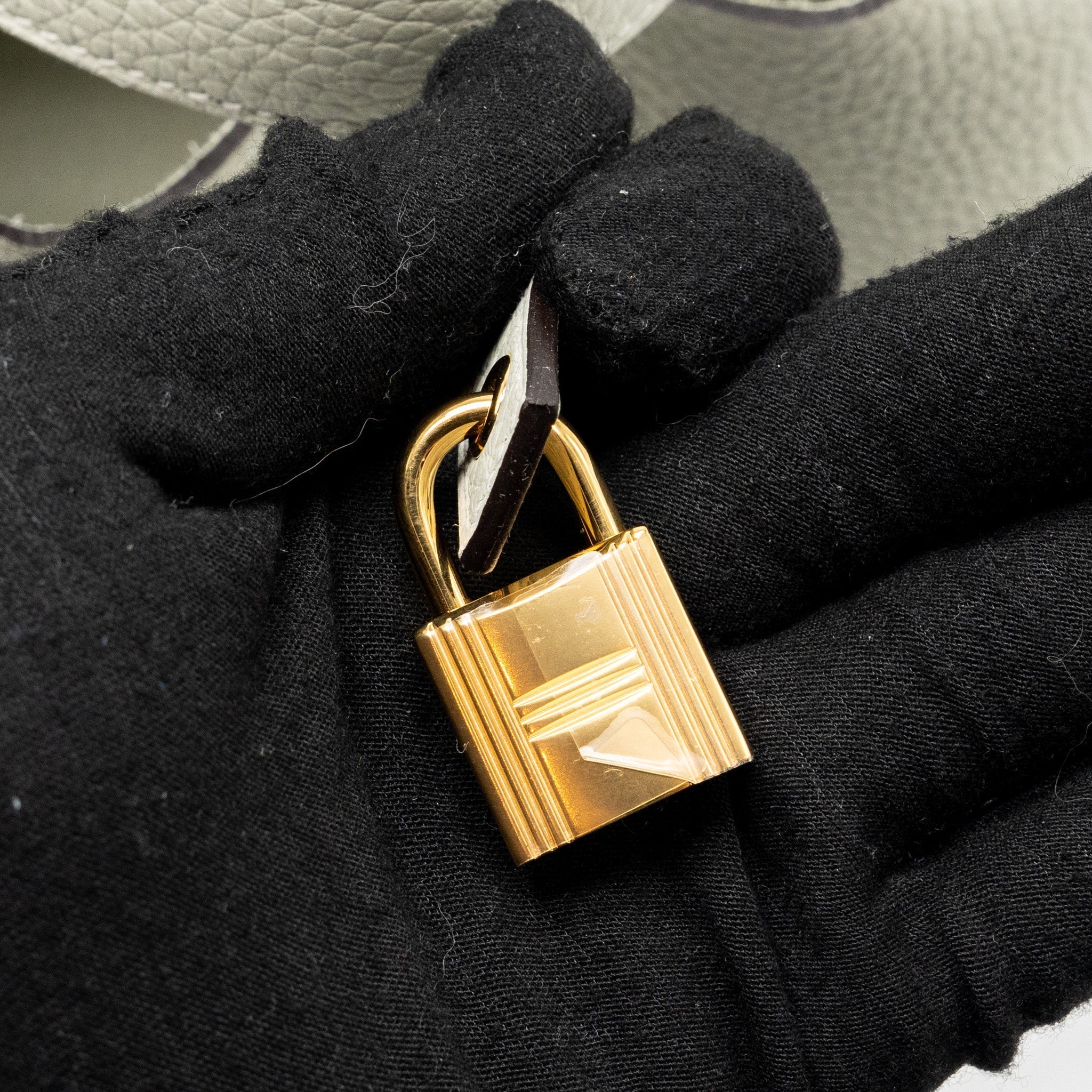 HERMES PICOTIN 18 LOCK BAG CLEMENCE GRIS NEVE GHW
