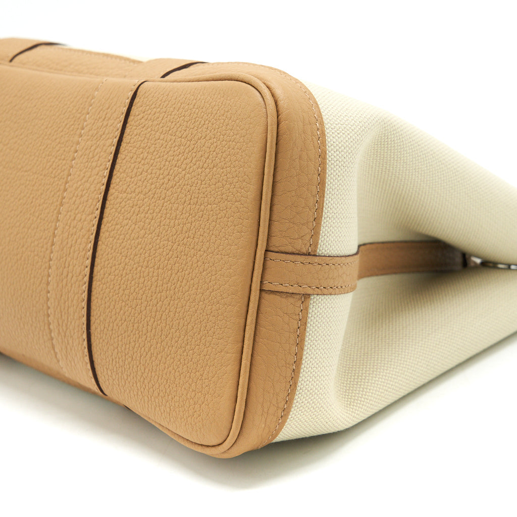 Hermes Garden Party 30 Biscuit Canvas SHW