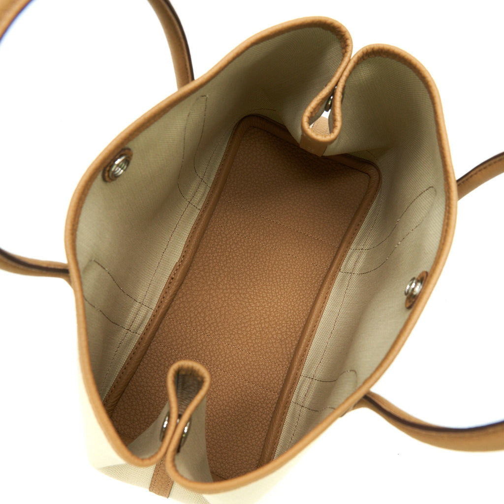 Hermes Garden Party 30 Biscuit Canvas SHW
