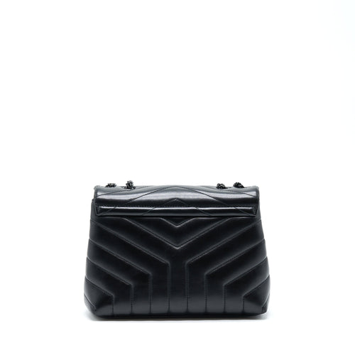 SAINT LAURENT/ YSL LOULOU BAG BLACK WITH BLACK HARDWARE