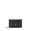 CHANEL CLASSIC WALLET ON CHAIN CAVIAR BLACK GHW