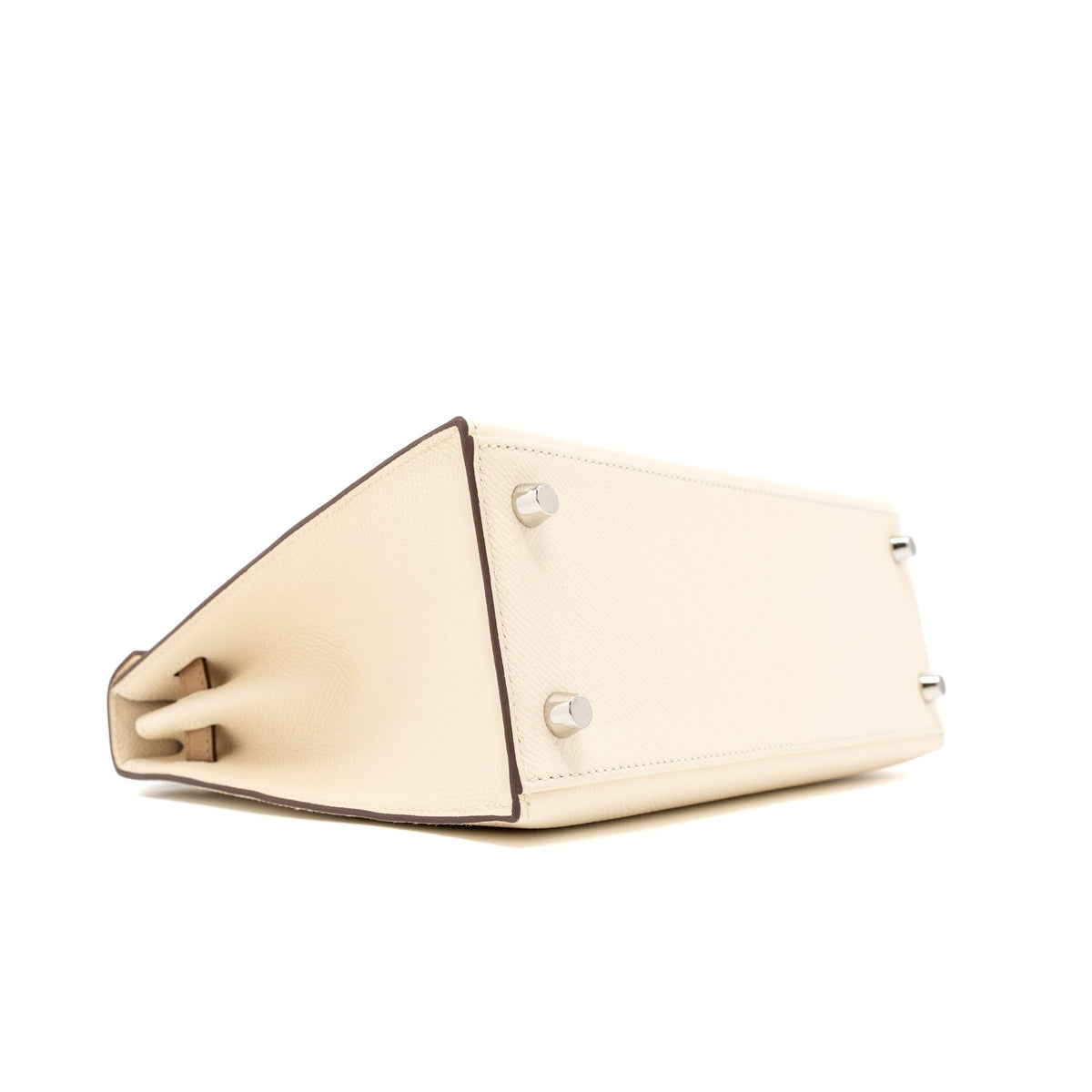 Hermes Kelly 25 Sellier Epsom Nata/Chai/Gris Meyer SHW