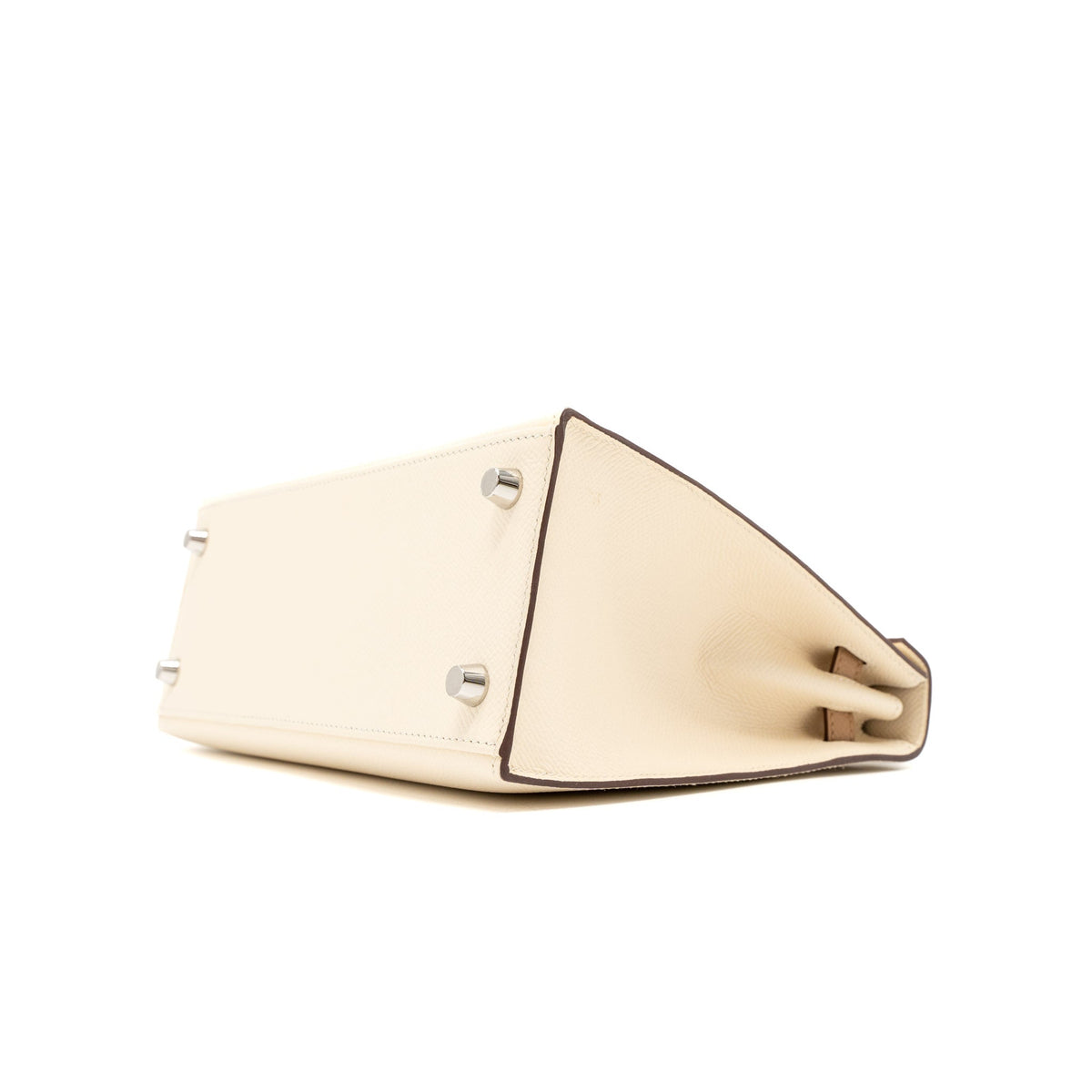 Hermes Kelly 25 Sellier Epsom Nata/Chai/Gris Meyer SHW