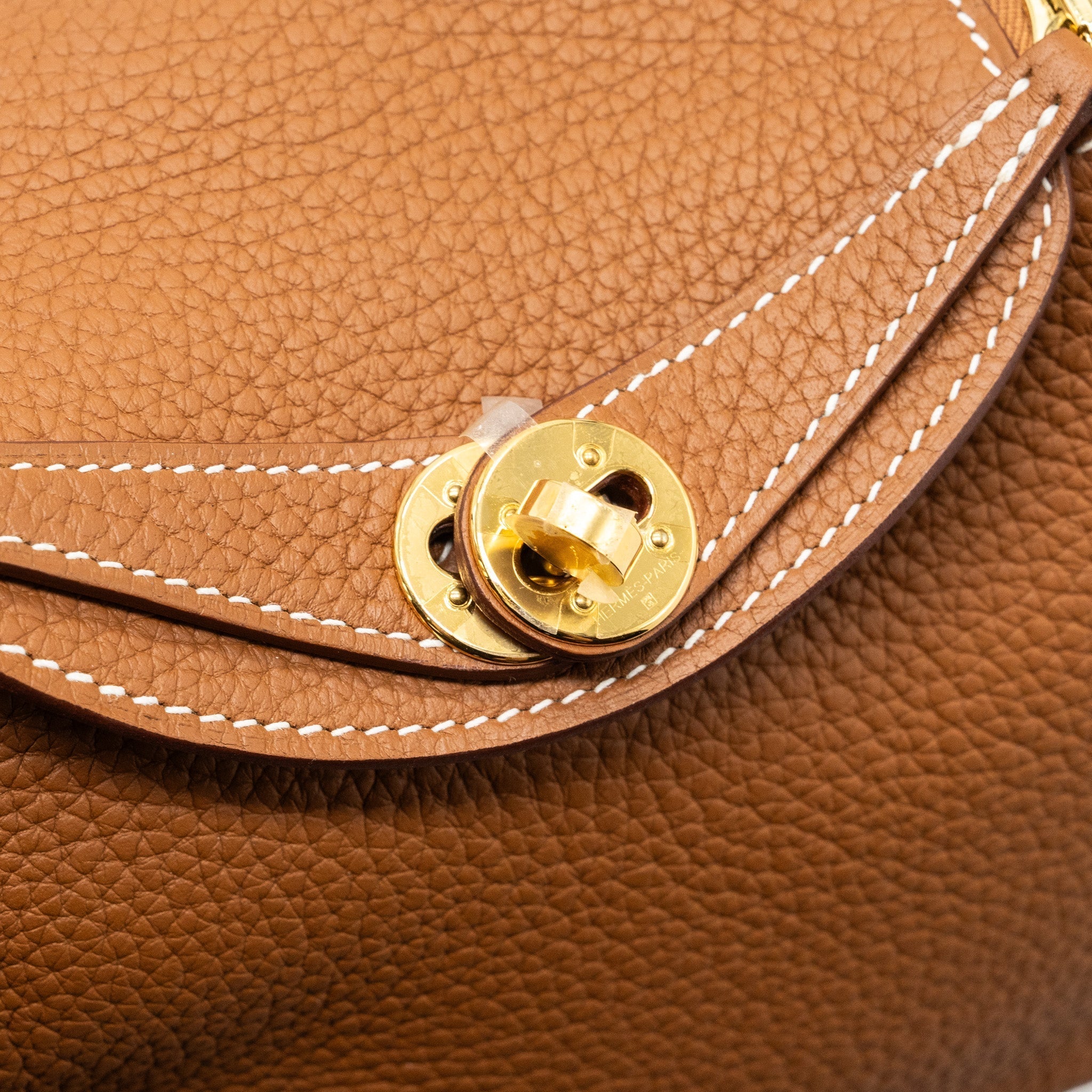 HERMES MINI LINDY CLEMENCE GOLD GHW