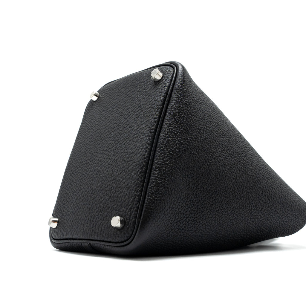 Hermes Picotin 18 Clemence Black SHW