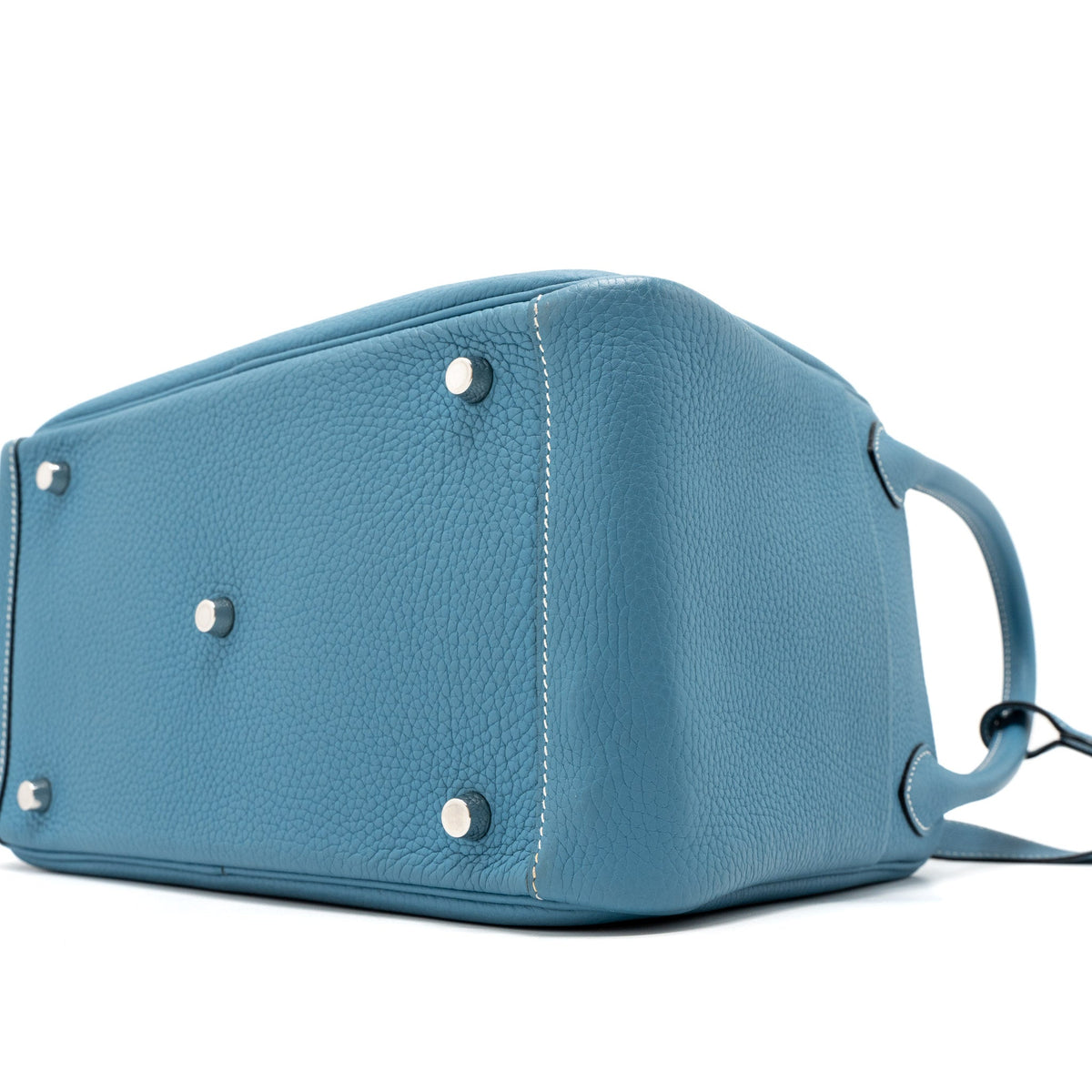 Hermes Lindy 30 Clemence Blue Jeans SHW
