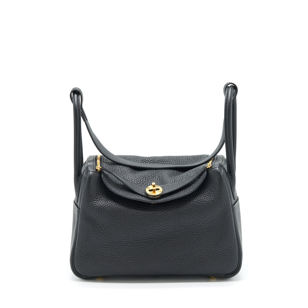 HERMES LINDY 26 CLEMENCE BLACK GHW