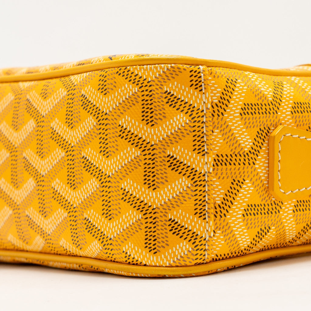 GOYARD CAP VERT PM CROSSBODY BAG GOYARDINE CANVAS YELLOW SHW