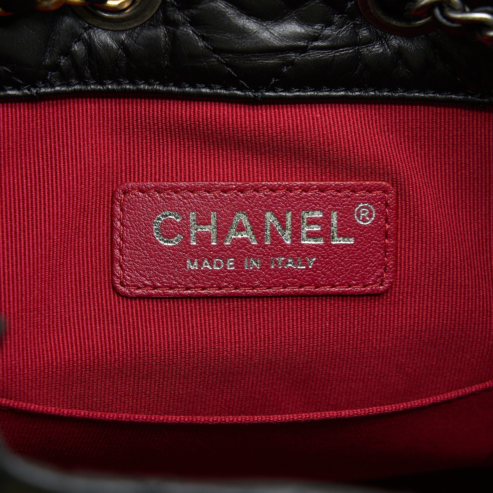 CHANEL SMALL GABRIELLE BACKPACK BLACK RUTHENIUM SHW(MICROCHIP)
