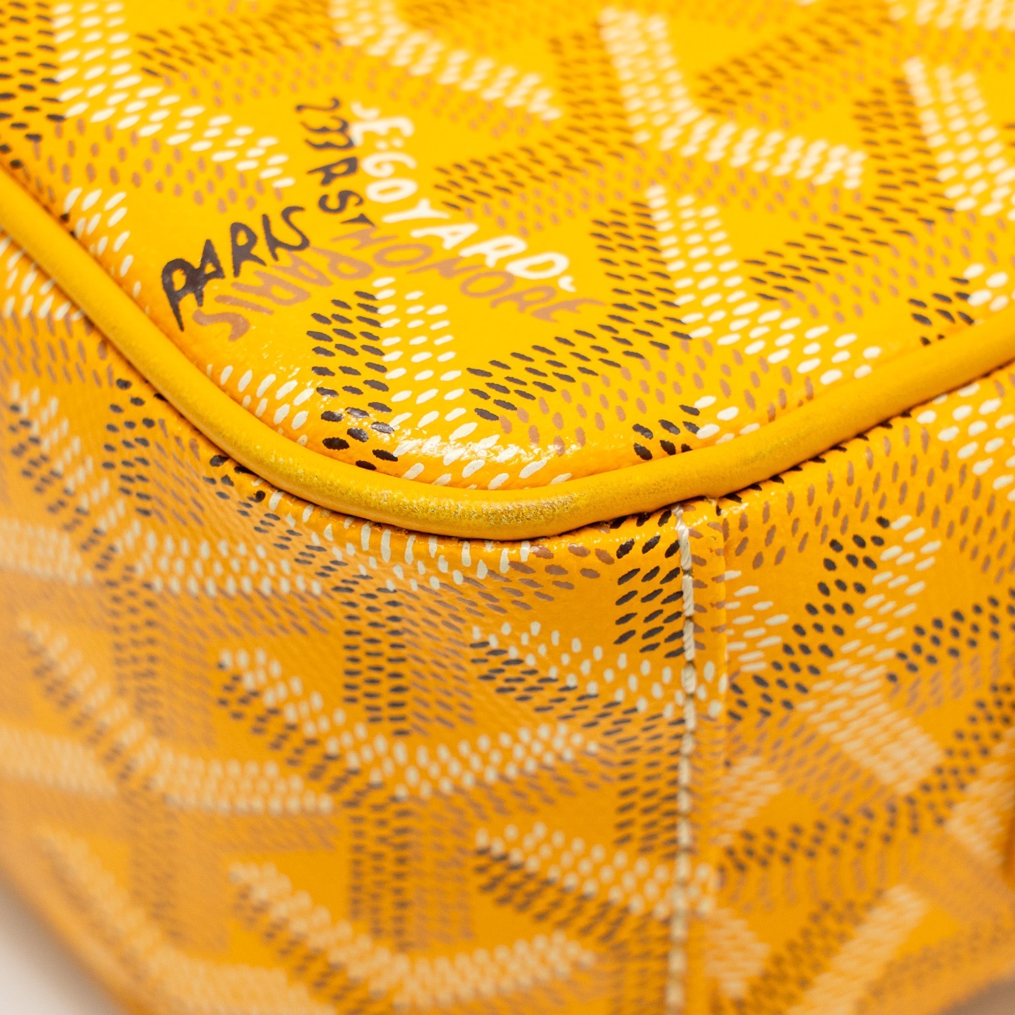 GOYARD CAP VERT PM CROSSBODY BAG GOYARDINE CANVAS YELLOW SHW