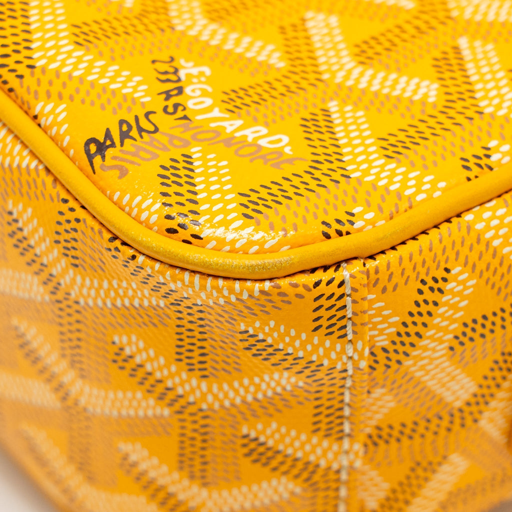 GOYARD CAP VERT PM CROSSBODY BAG GOYARDINE CANVAS YELLOW SHW