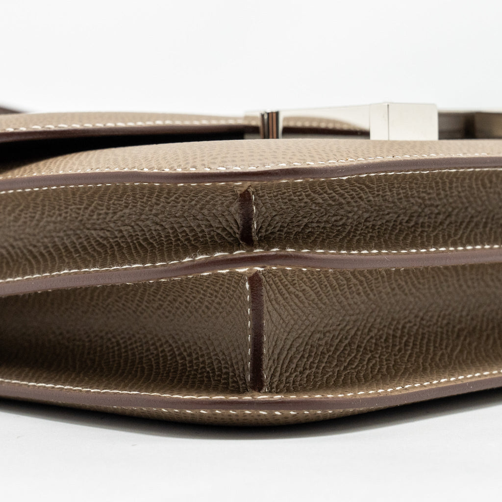 Hermes Mini Constance Epsom Etoupe SHW