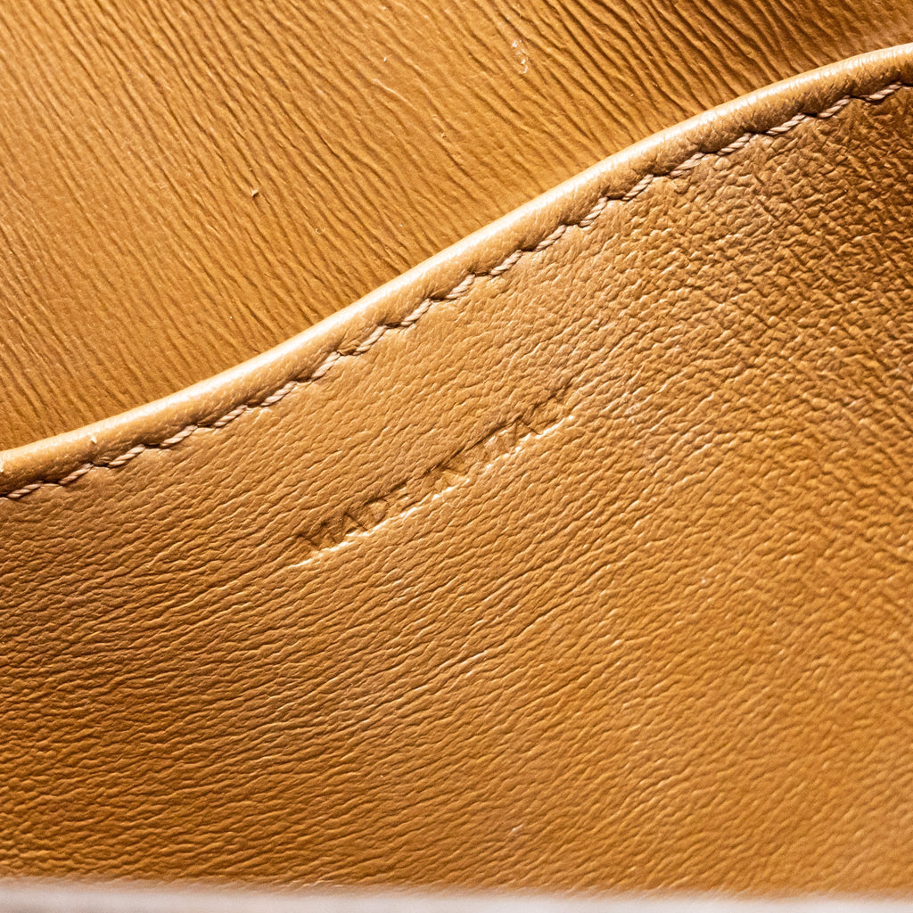 CELINE TEEN CLASSIC BOX BAG CALFSKIN CAMEL GHW