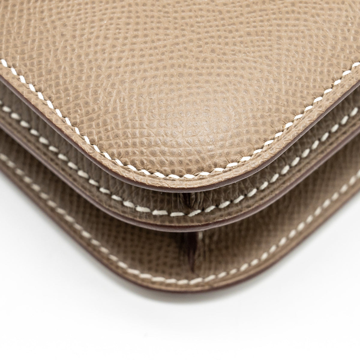 Hermes Mini Constance Epsom Etoupe SHW