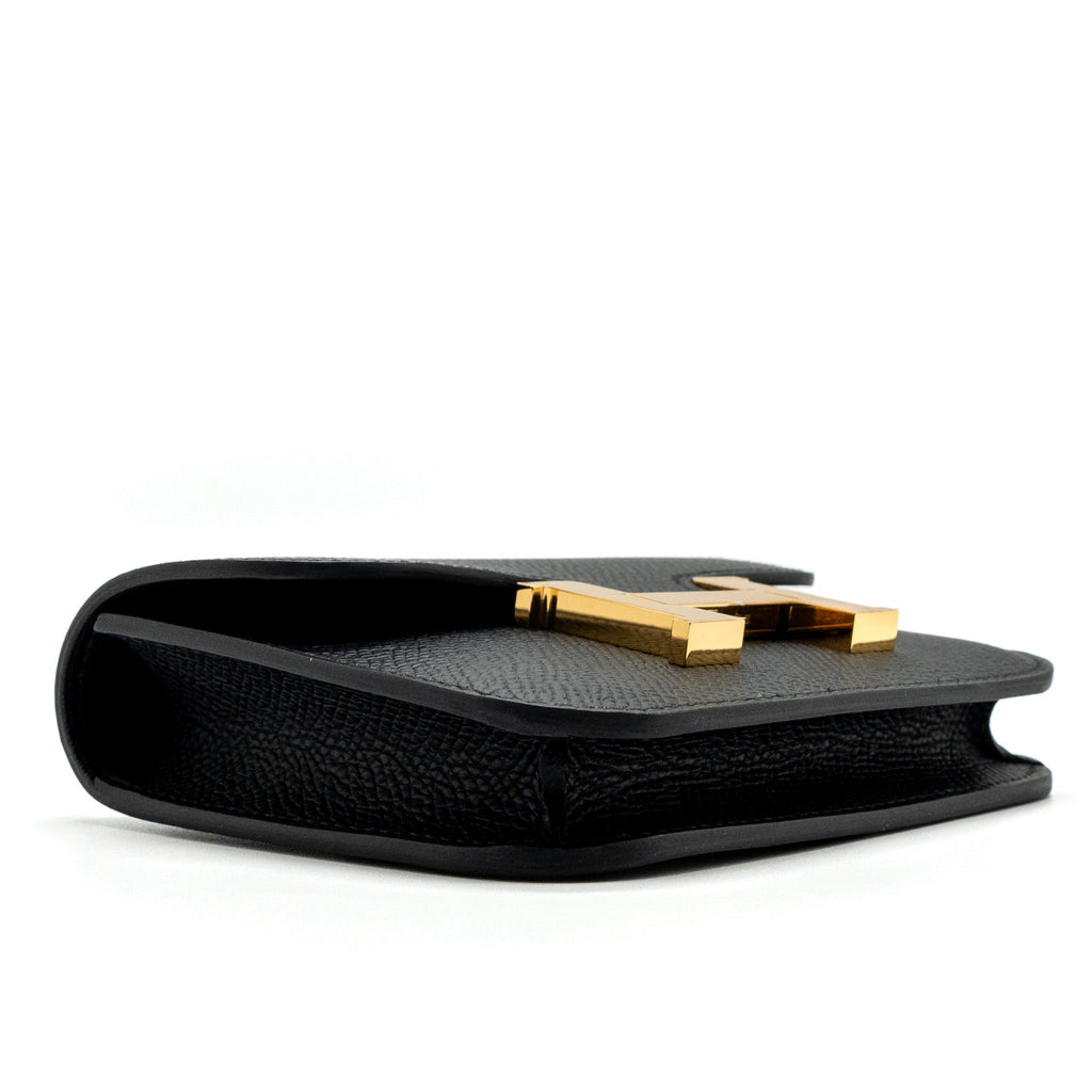 HERMES CONSTANCE SLIM EPSOM BLACK GHW