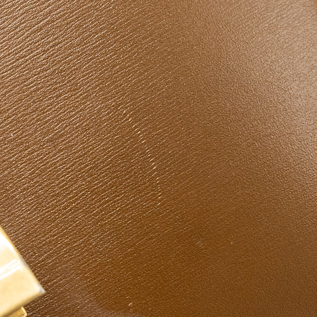 CELINE TEEN CLASSIC BOX BAG CALFSKIN CAMEL GHW