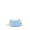 CHANEL 22S PEARL CRUSH LONG VANITY WITH CHAIN LAMBSKIN BLUE GHW