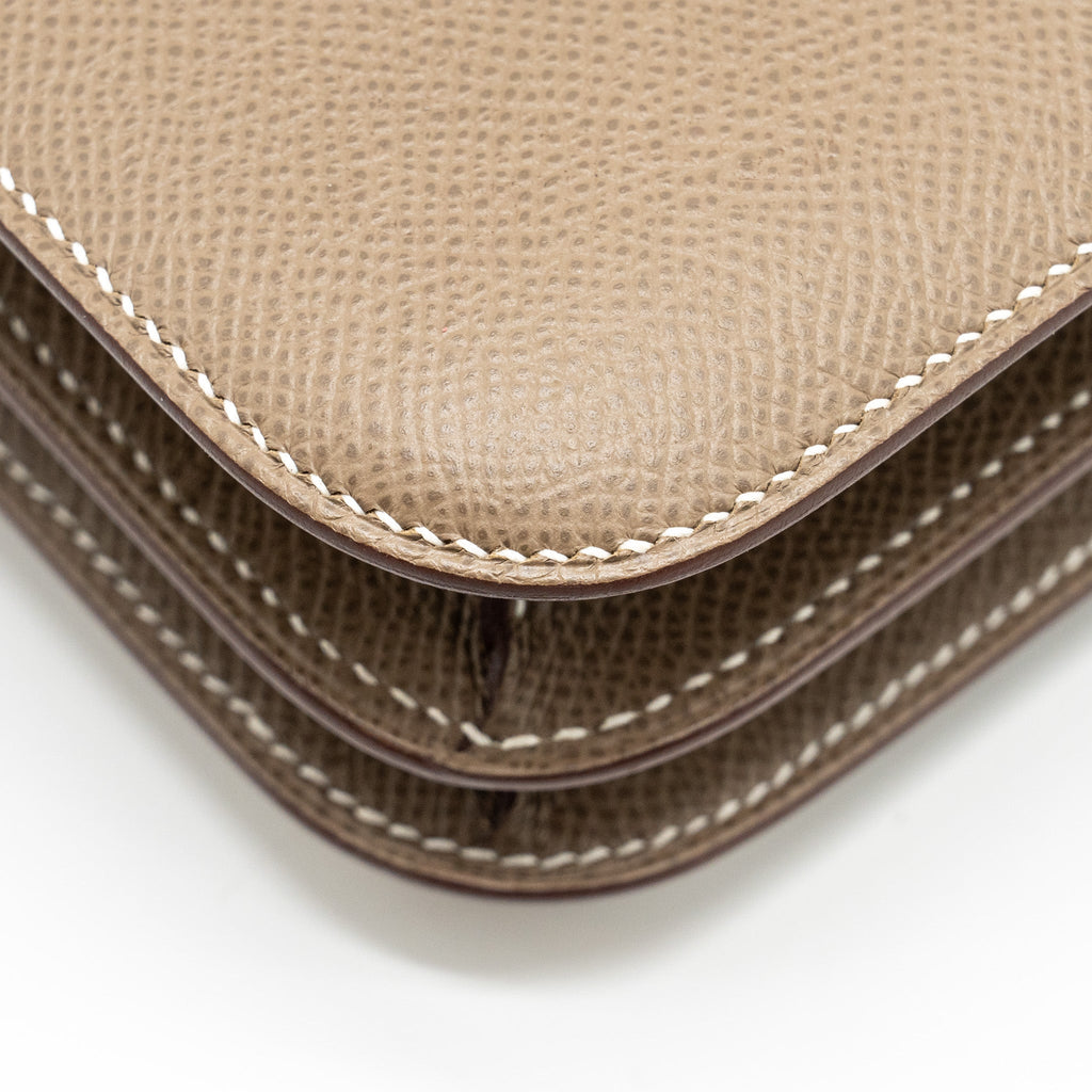 Hermes Mini Constance Epsom Etoupe SHW