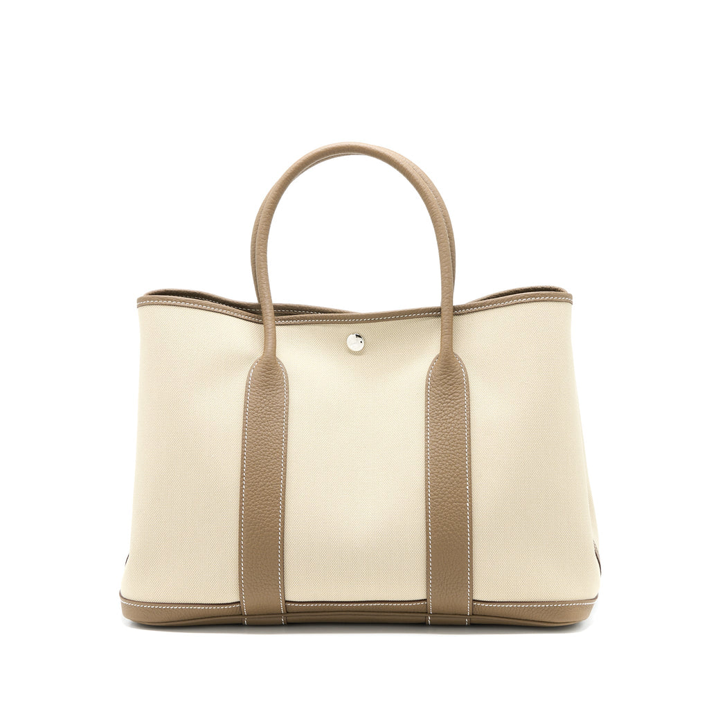 HERMES GARDEN PARTY 36 NEGONDA/CANVAS BETON/ETOUPE SHW