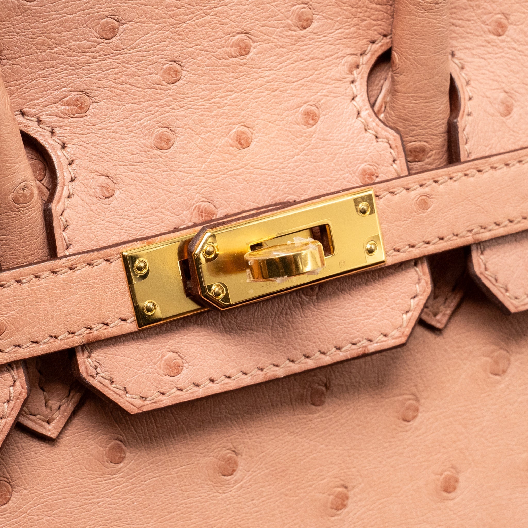 HERMES BIRKIN 25 OSTRICH 94 TERRE CUTIE GHW