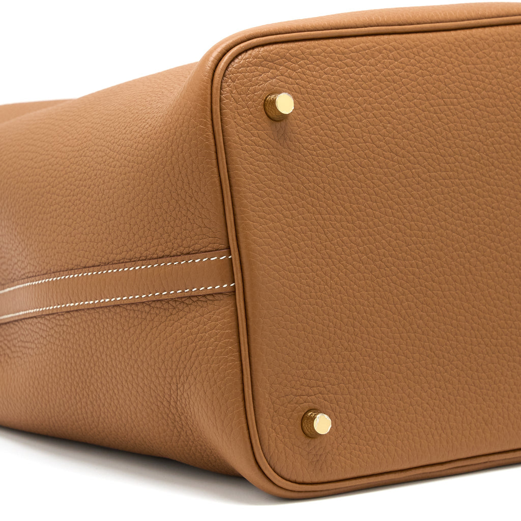 Hermes Picotin 22 Lock Bag Clemence Gold GHW