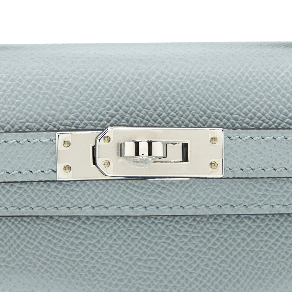Hermes Mini Kelly II 20cm Epsom 8U Blue Glacier SHW