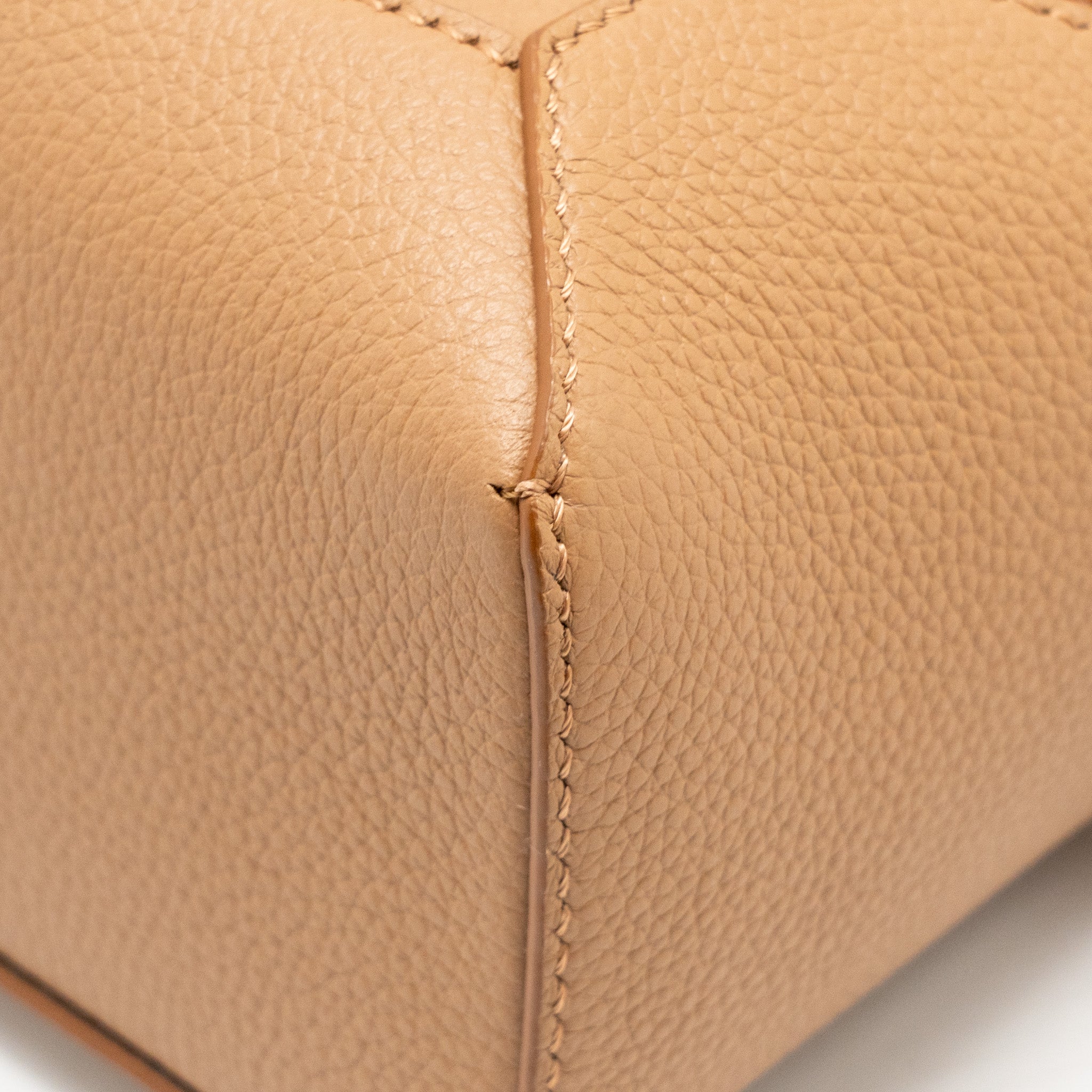 LOEWE MINI PUZZLE BAG SOFT GRAINED CALFSKIN TOFFEE GHW