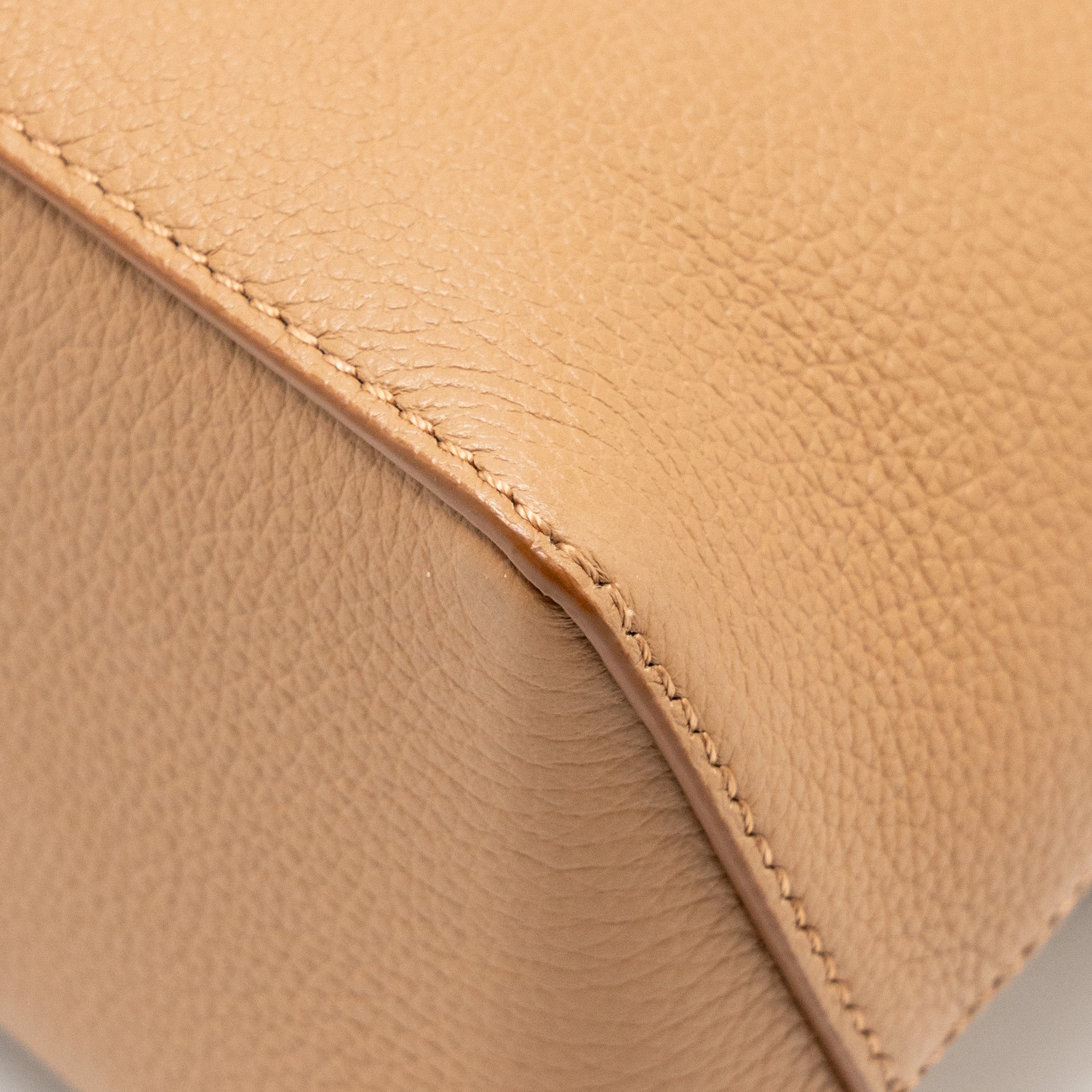 LOEWE MINI PUZZLE BAG SOFT GRAINED CALFSKIN TOFFEE GHW