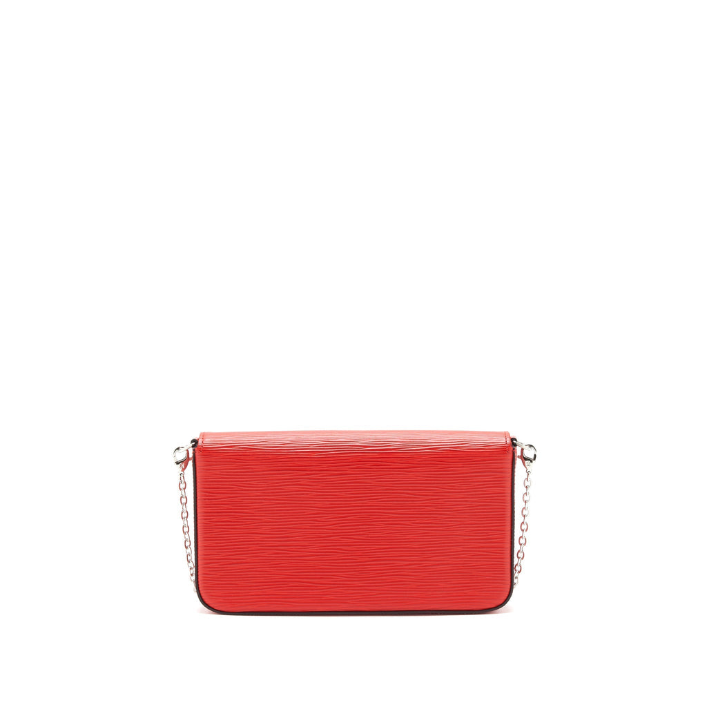 LOUIS VUITTON FELICIE POCHETTE RED SHW
