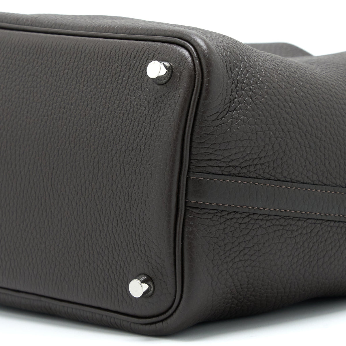 Hermes Picotin 18 Lock Bag Clemence Ebene SHW