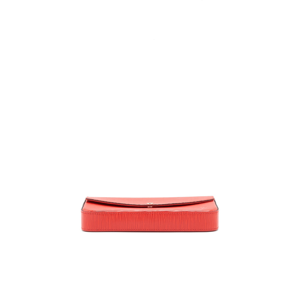 LOUIS VUITTON FELICIE POCHETTE RED SHW
