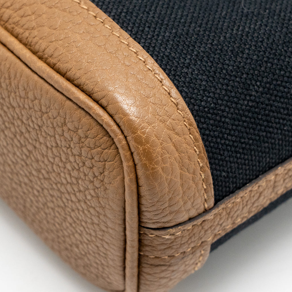 HERMES GARDEN FILE 28 CANVAS/NEGONDA BLACK/BEIGE DE WEIMAR SHW