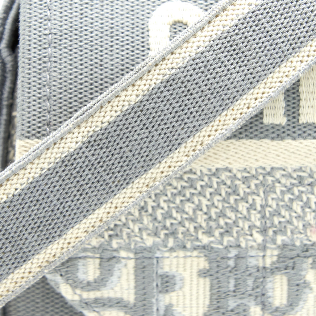 DIOR DIORCAMP MESSENGER BAG OBLIQUE EMBROIDERY LIGHT GREY SHW