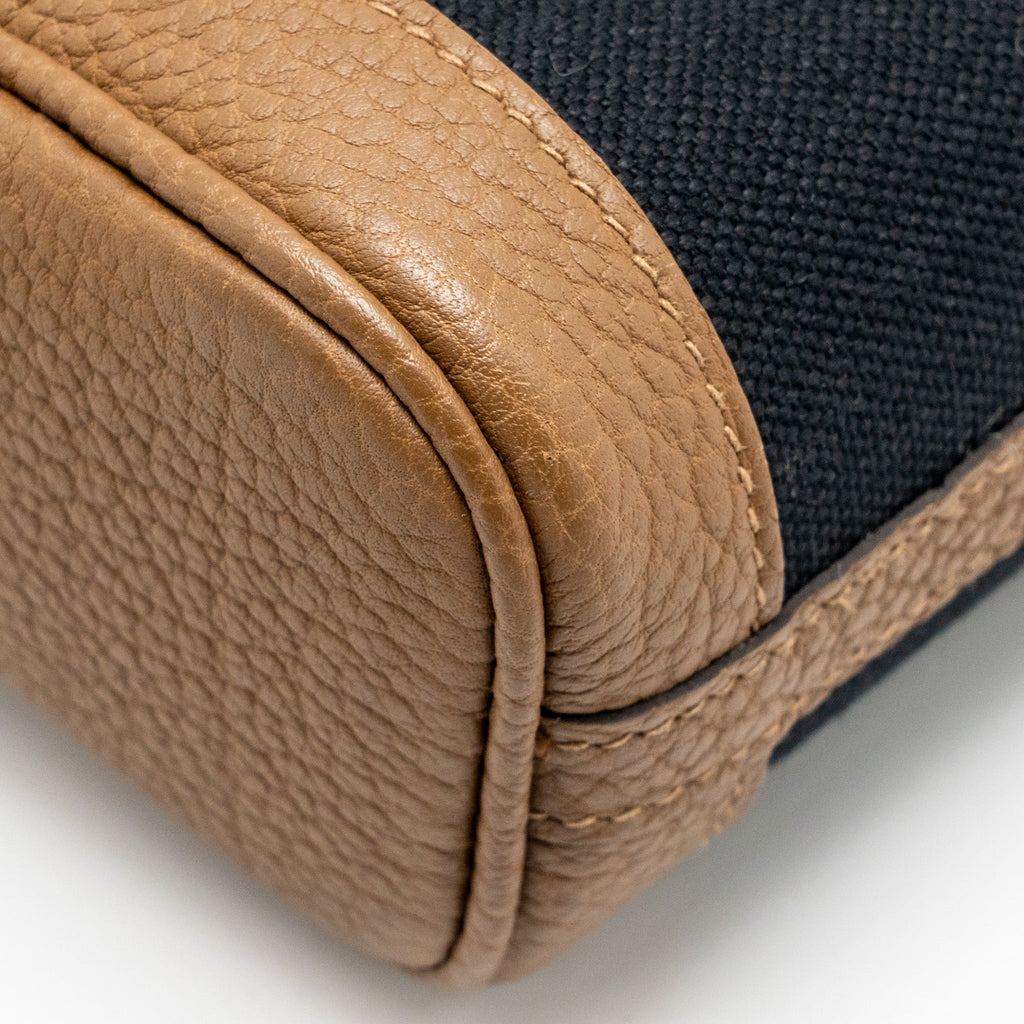 HERMES GARDEN FILE 28 CANVAS/NEGONDA BLACK/BEIGE DE WEIMAR SHW