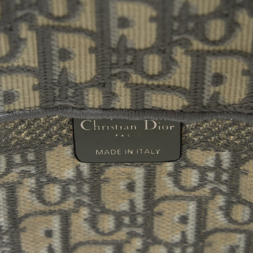 DIOR DIORCAMP MESSENGER BAG OBLIQUE EMBROIDERY LIGHT GREY SHW