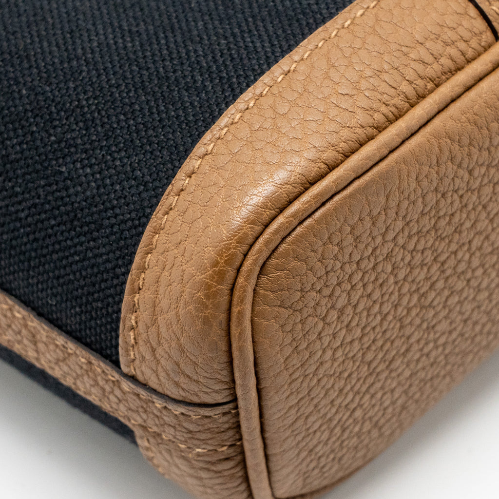 HERMES GARDEN FILE 28 CANVAS/NEGONDA BLACK/BEIGE DE WEIMAR SHW