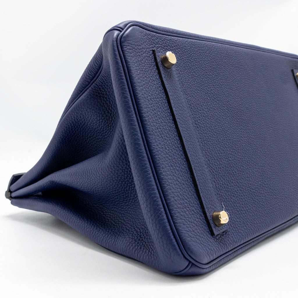 Hermes Birkin 35 Togo Blue GHW