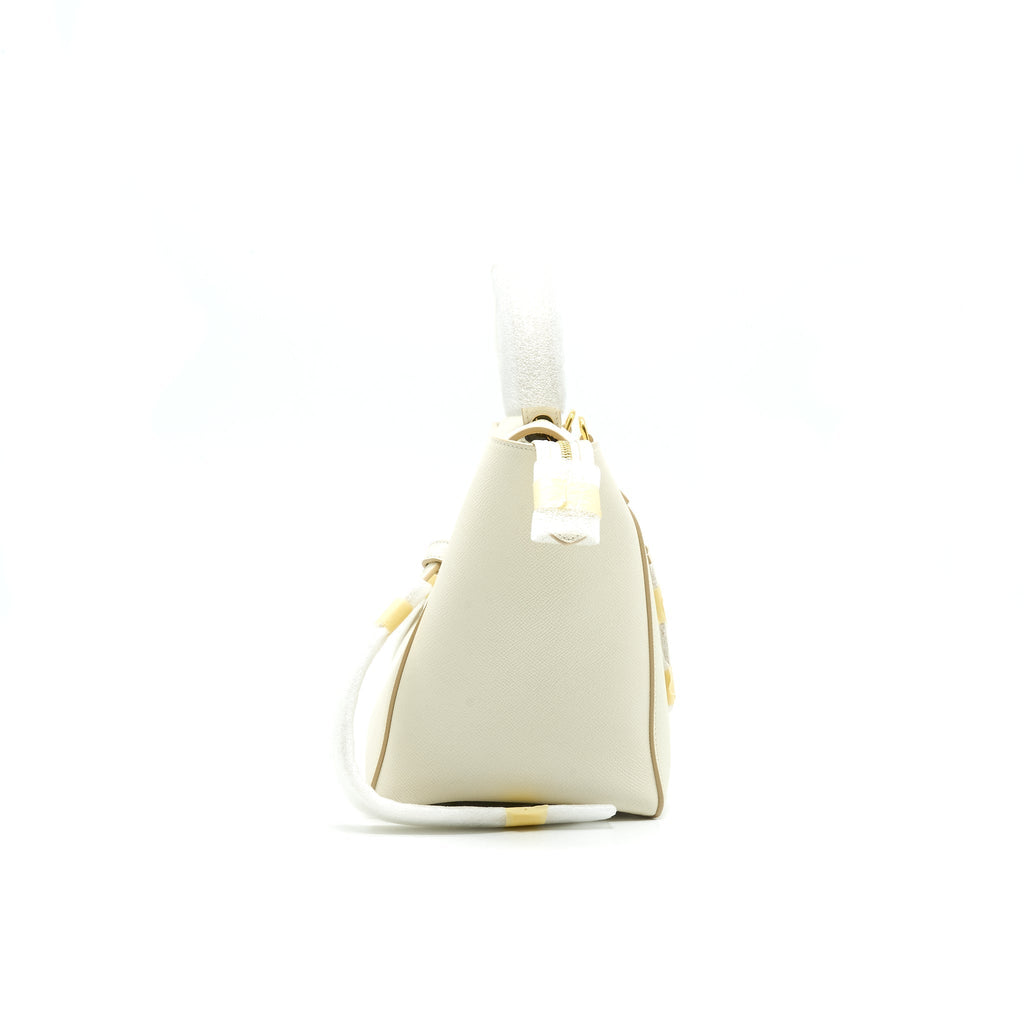 CELINE MINI BELT BAG WHITE WITH GHW