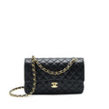 CHANEL MEDIUM CLASSIC DOUBLE FLAP 25CM CAVIAR BLACK GHW (MICROCHIP)