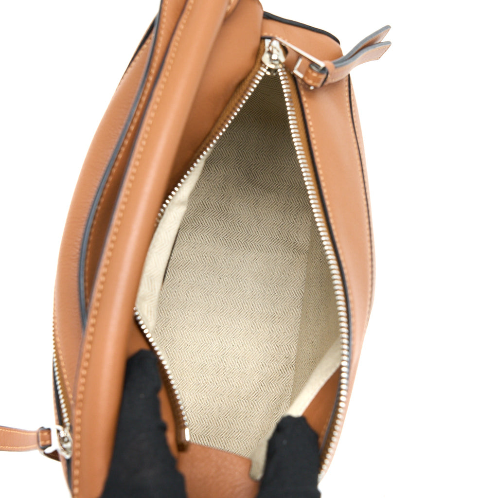 LOEWE SMALL PUZZLE BAG CALFSKIN TAN SHW