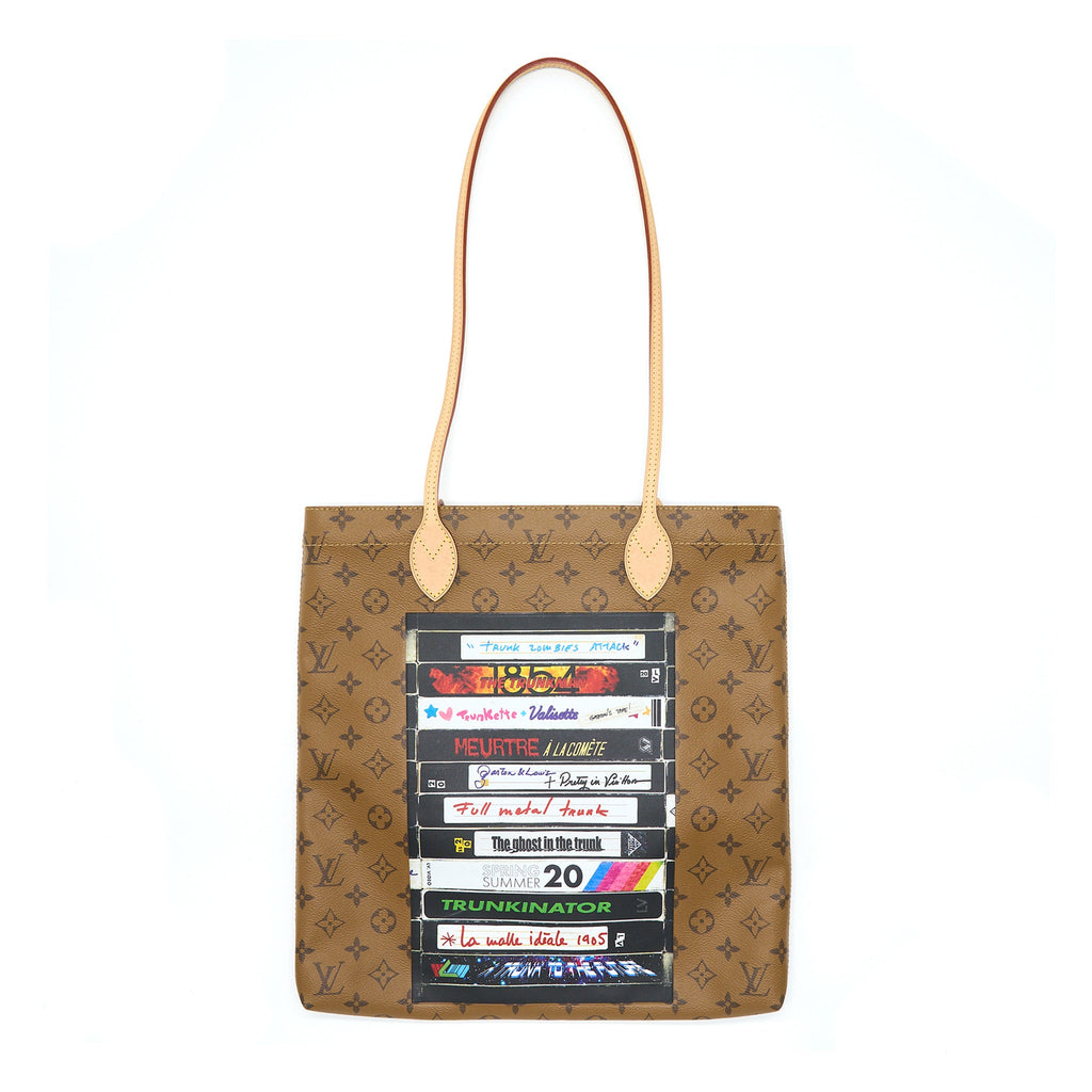 LOUIS VUITTON CARRY IT TOTE MONOGRAM REVERSE CANVAS WITH PRINT GHW