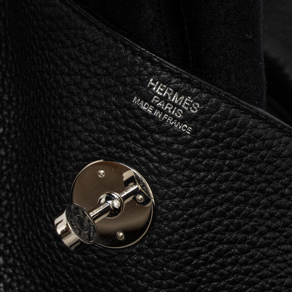 Hermes Lindy 30 Clemence Black SHW