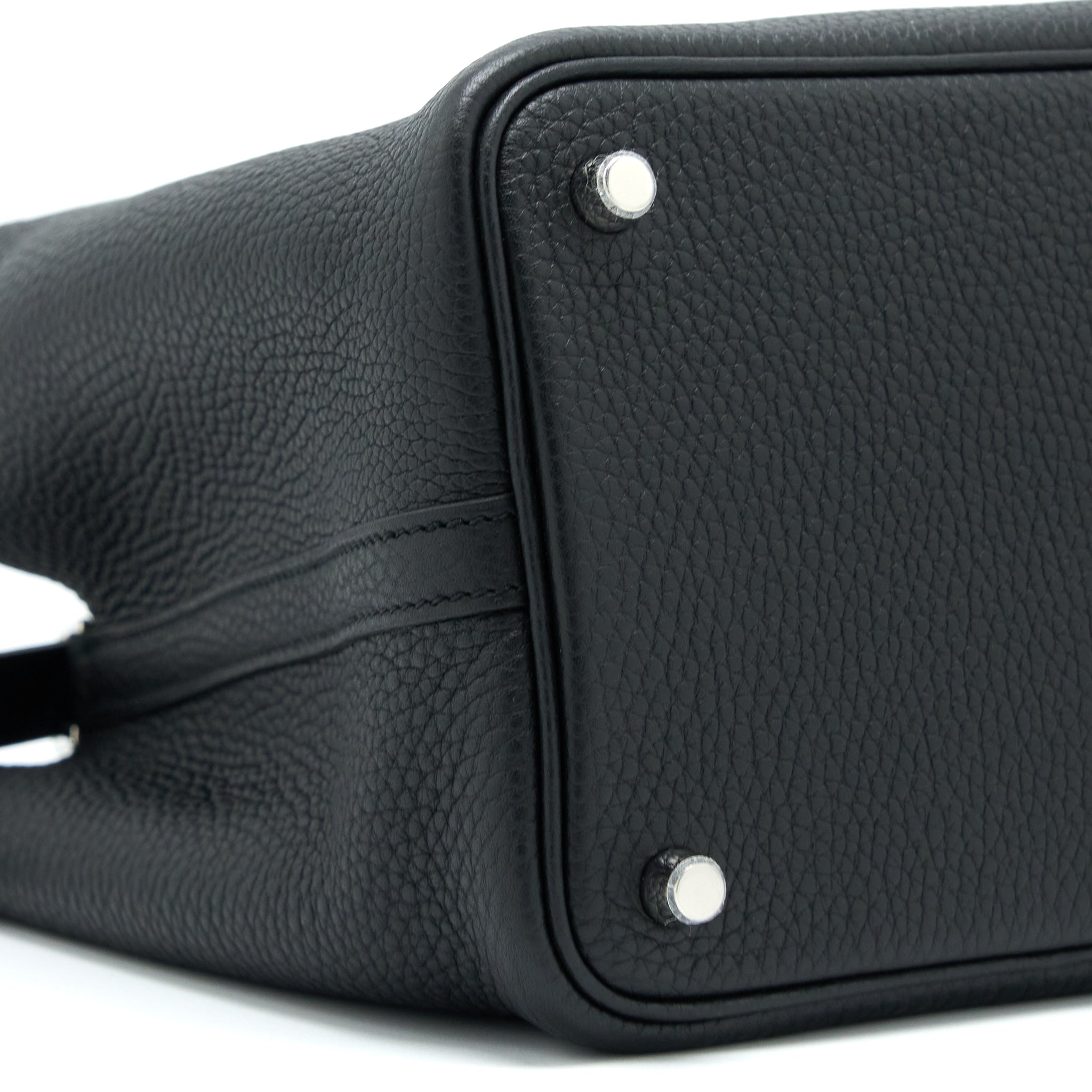 HERMES PICOTIN 18 LOCK BAG CLEMENCE BLACK SHW