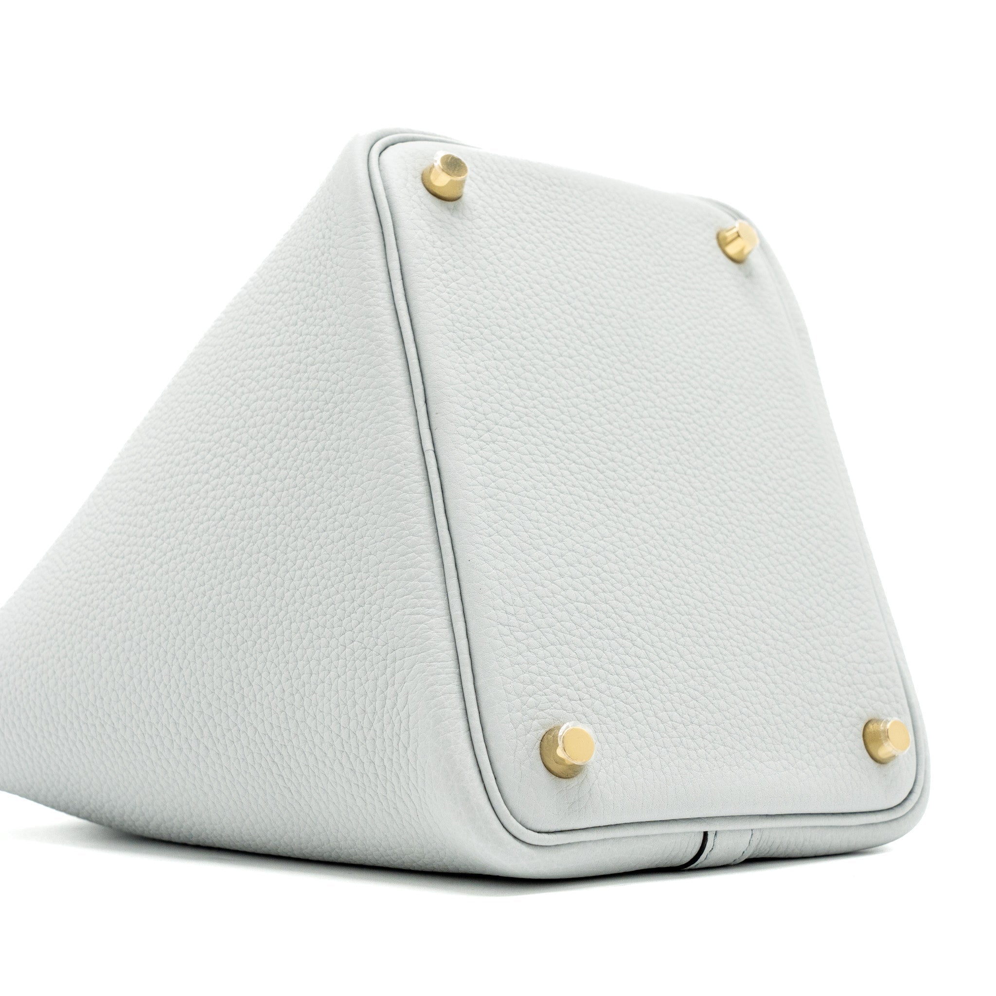 HERMES PICOTIN 18 CLEMENCE BLUE PALE GHW