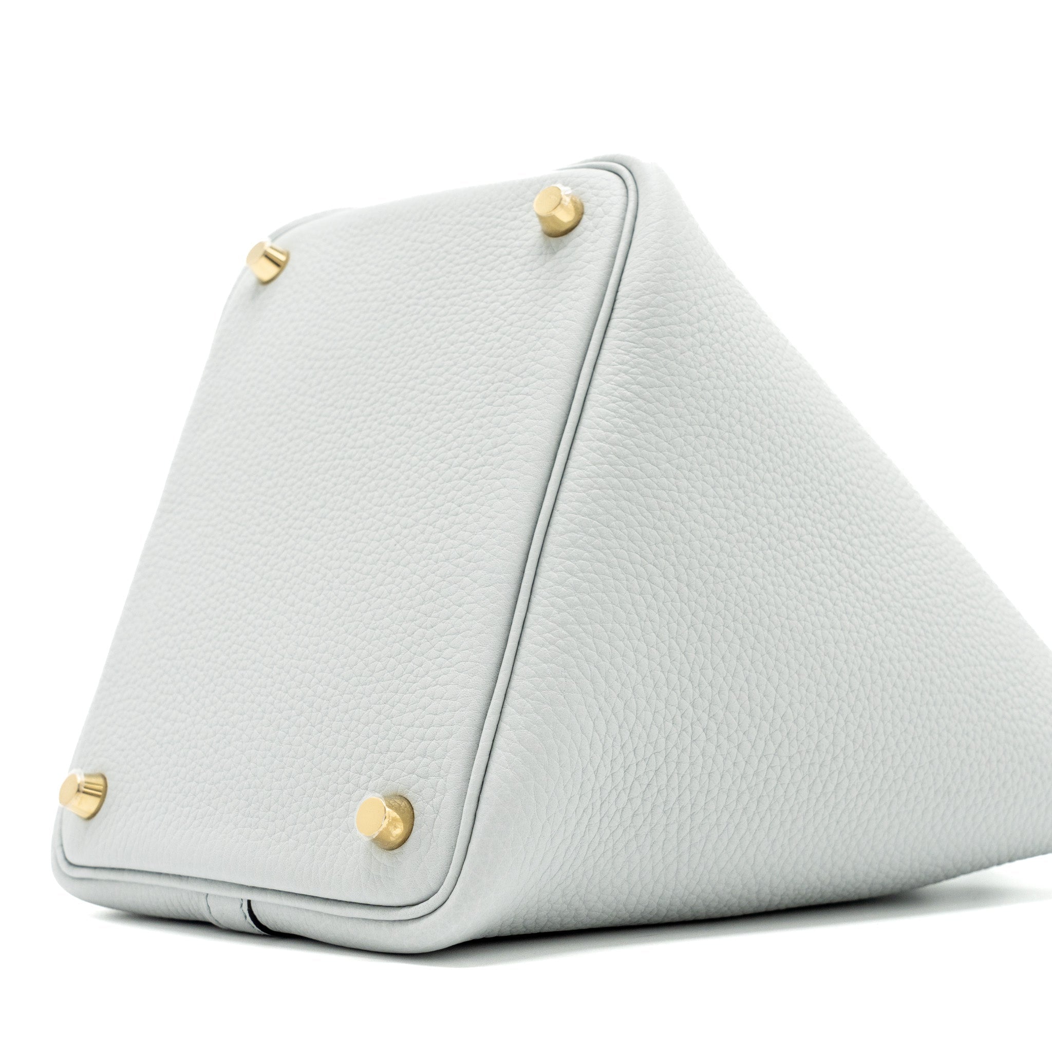 HERMES PICOTIN 18 CLEMENCE BLUE PALE GHW