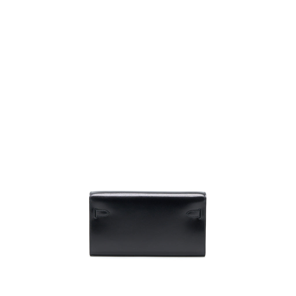 Hermes Kelly To Go Box Leather Black SHW