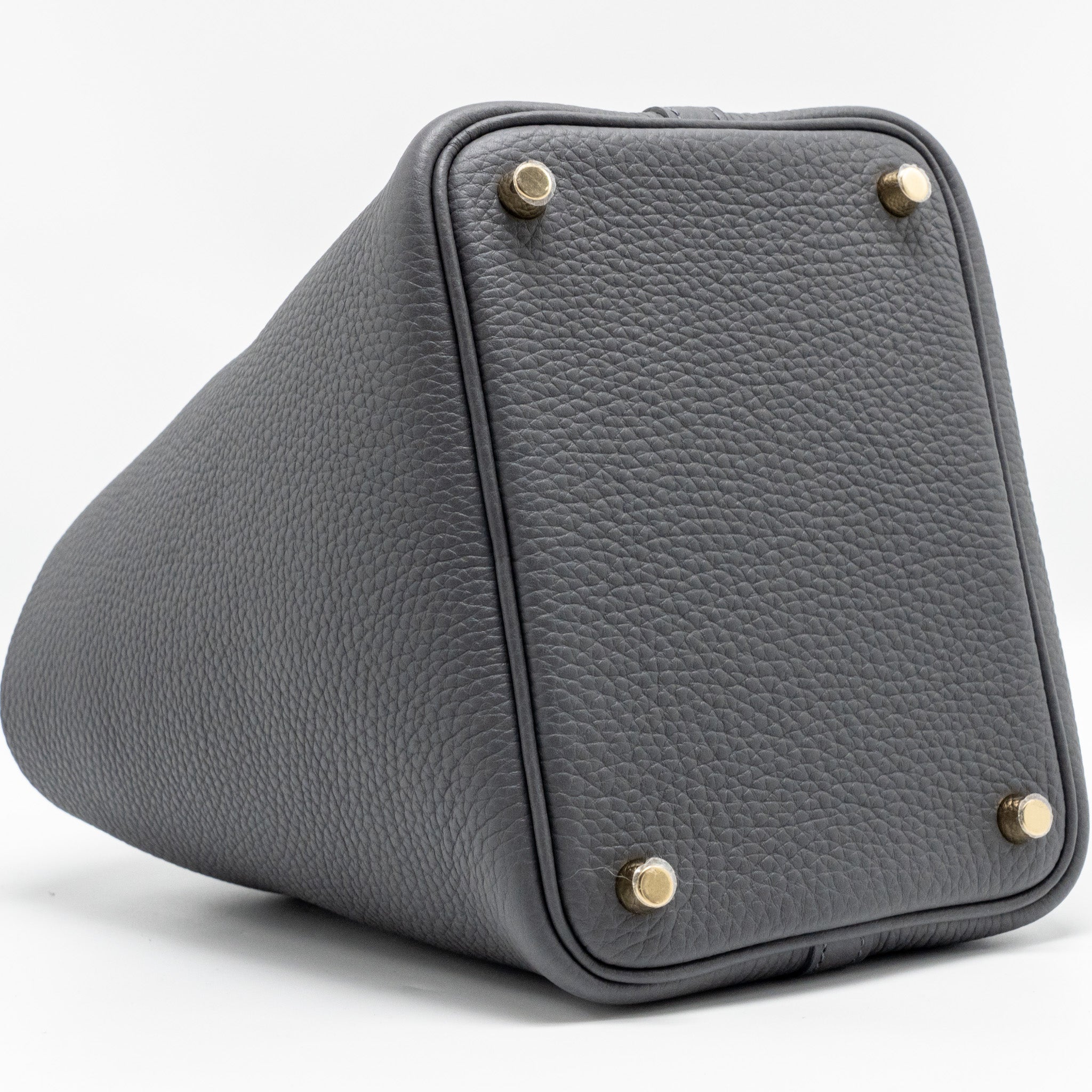 HERMES PICOTIN 18 LOCK BAG CLEMENCE ARDOISE LGHW
