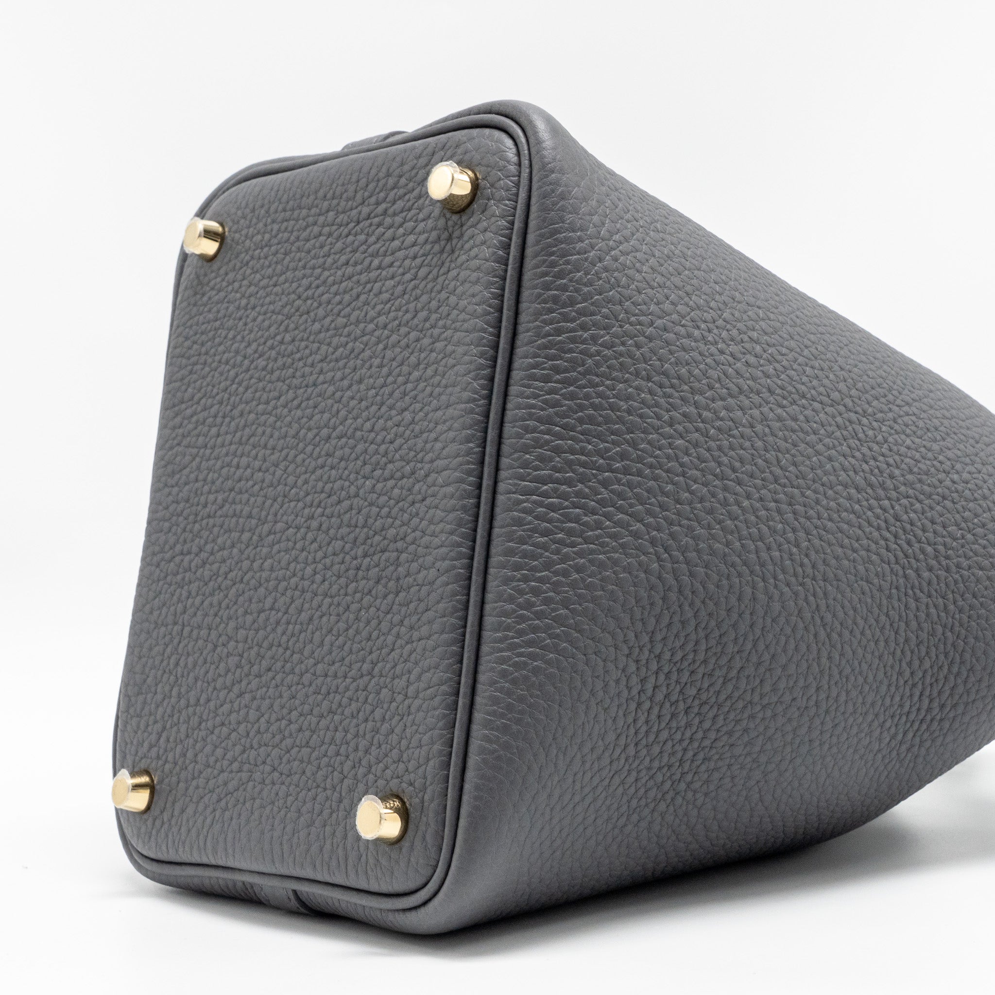 HERMES PICOTIN 18 LOCK BAG CLEMENCE ARDOISE LGHW