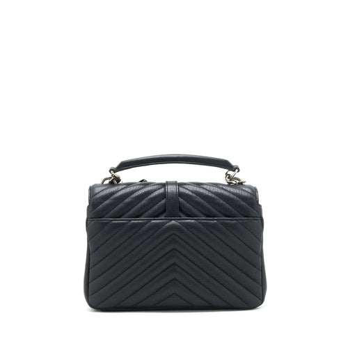 SAINT LAURENT COLLEGE BAG LIMITED EDITION BLACK RUTHENIUM HARDWARE