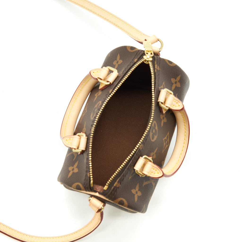 LOUIS VUITTON NANO SPEEDY MONOGRAM CANVAS GHW YEAR 2020
